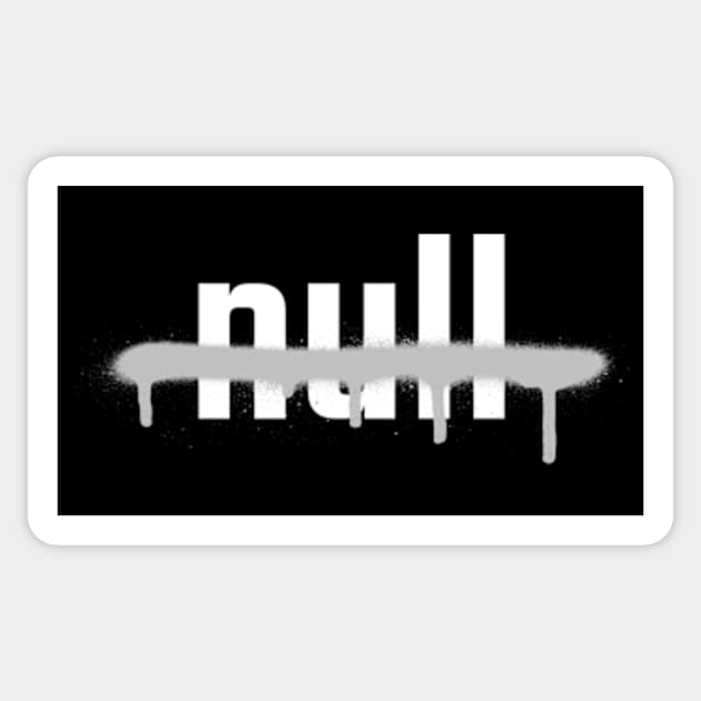 Null Sticker by Zainmo